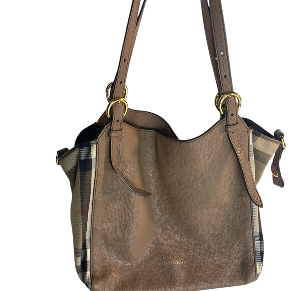 Burberry Authentic Tote Small Canter Leather Tan Handbag Itcf-10sca Italy. - Picture 2 of 13